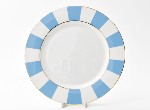 Тарелка мелкая Алиса лазурный 2