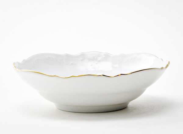 Салатник круглый Бернадотт Белый узор Бернадотт