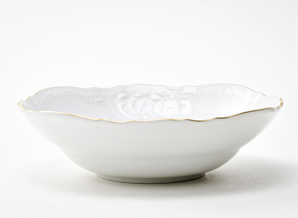 Салатник круглый Бернадотт Белый узор Бернадотт