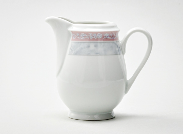 Creamer Gray marble with pink edging Yana