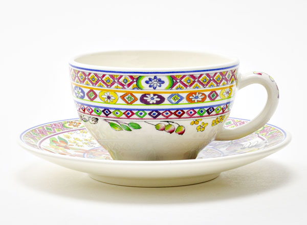 Чашка с блюдцем чайная BAGATELLE GIEN Шампань