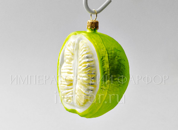 Christmas tree toy Berries and fruits. Grapefruit