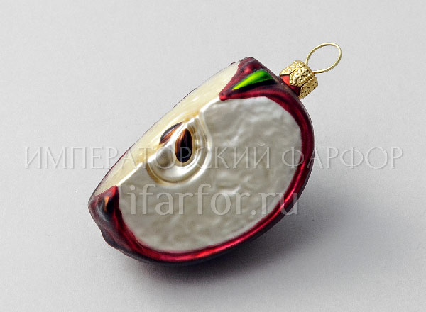 Christmas tree toy Berries and fruits. Apple slice