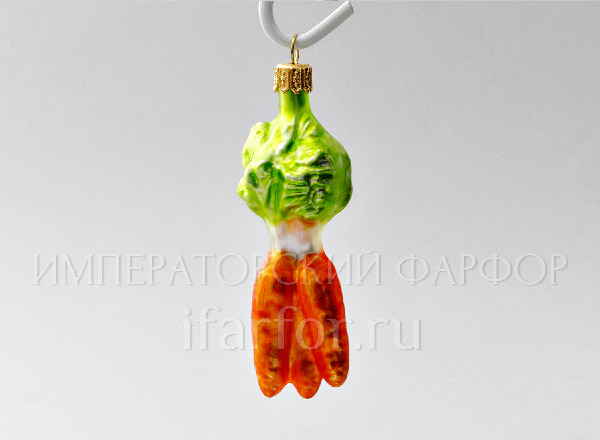 Christmas tree toy Berries and fruits. Carrot