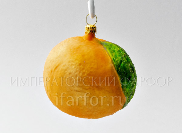 Christmas tree toy Berries and fruits. Orange