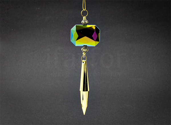 Елочная игрушка Ювелирная подвеска многоцветная 1