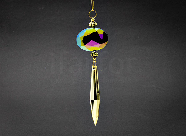 Елочная игрушка Ювелирная подвеска многоцветная 2