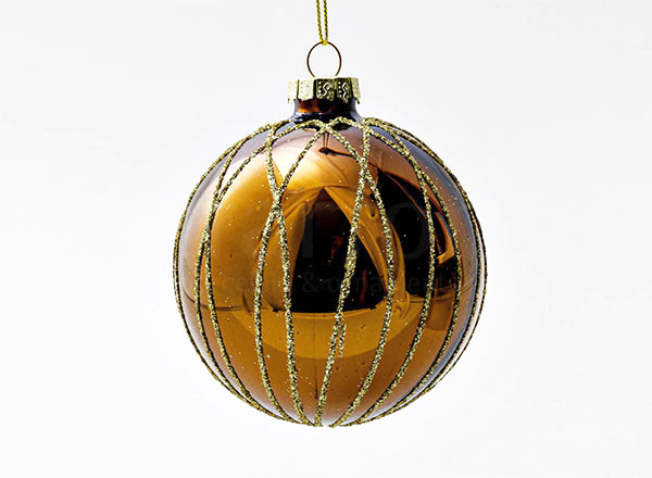 Елочная игрушка Шар Шар коричневый