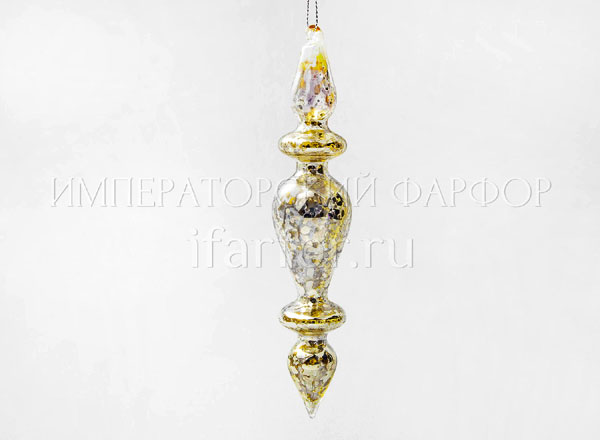 Елочная игрушка Веретено большое 3