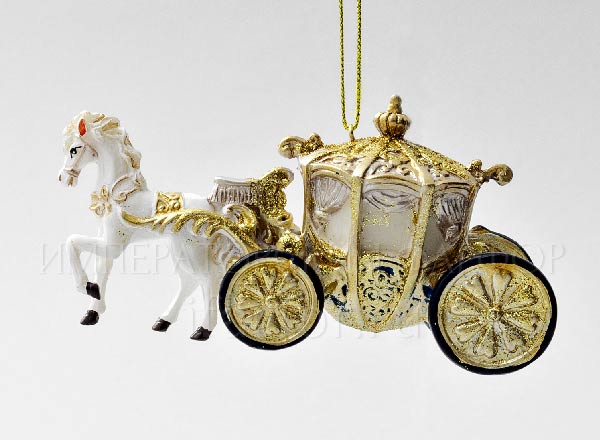 Елочная игрушка Конный экипаж