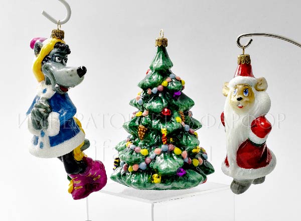 Набор елочных игрушек в подарочной коробке Расскажи снегурочка