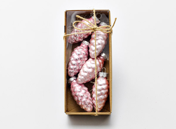 Set of Christmas tree toys Lovely Magnolia Cone