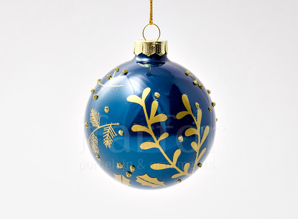 Christmas tree toy Christmas ball Shiny Twilight (Blue)