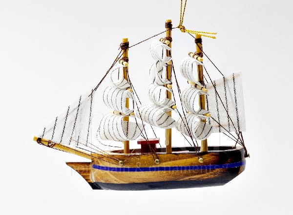 Christmas tree toy Sailboat
