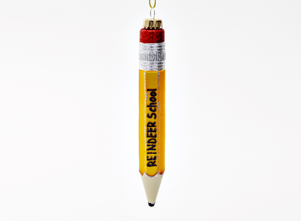 Christmas tree toy Yellow pencil
