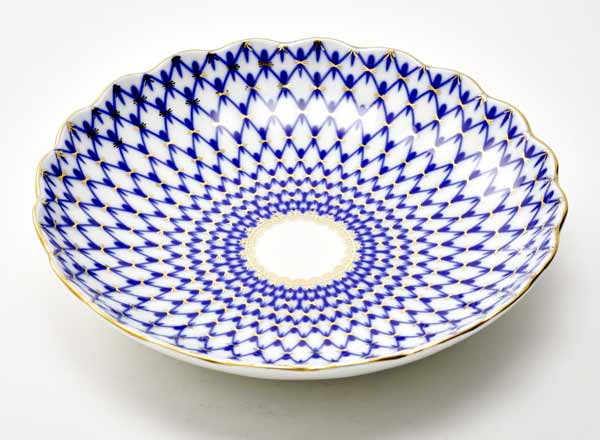 Сухарница Кобальтовая сетка Тюльпан