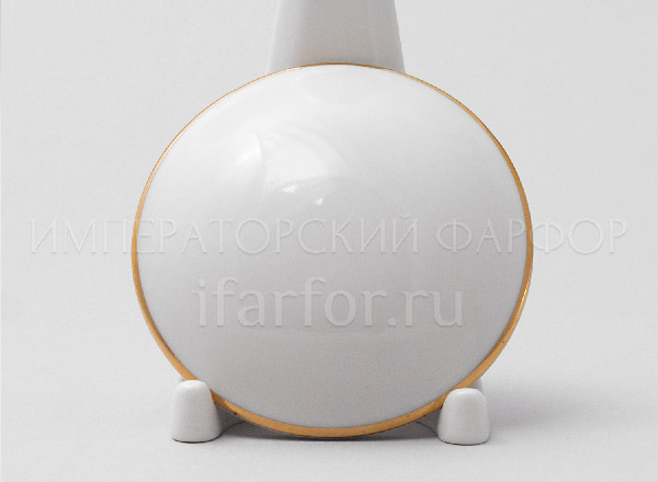 Крышка к бокалу Отводка золотом Снежное утро