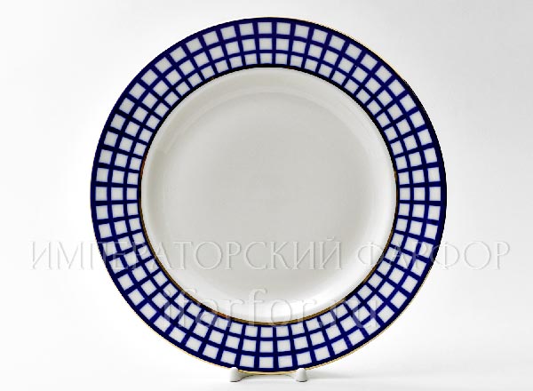 Блюдо круглое Кобальтовая клетка Молодежная