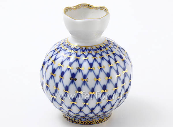 Ваза для цветов Кобальтовая сетка Тюльпан