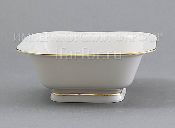 Салатник 4 порц. квадр. Золотая лента Молодежная