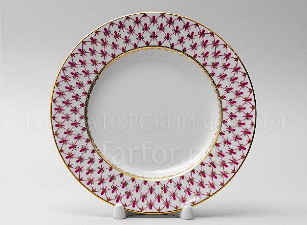 Тарелка мелкая Сетка-Блюз