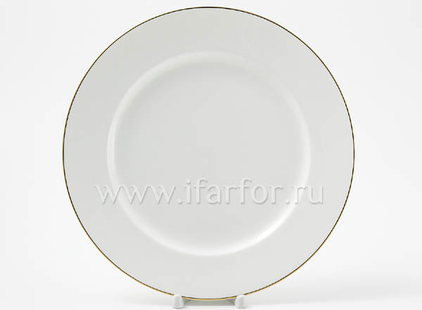 Тарелка плоская Золотая лента