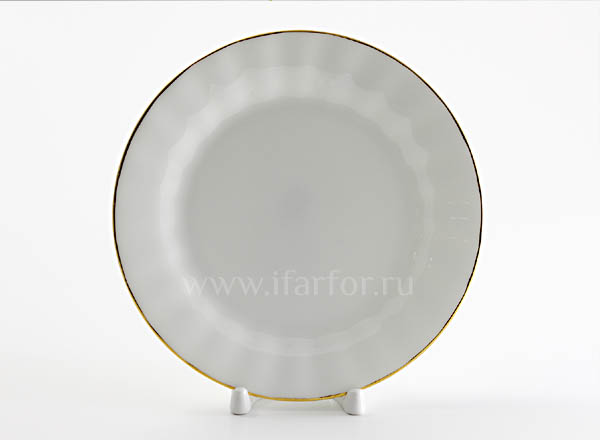 Тарелка плоская Золотая лента