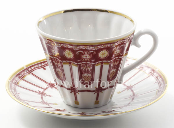 Чашка с блюдцем чайный Флорентийский Лучистая