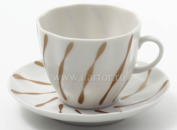 Cup and saucer Coffee Сoquette Tulip