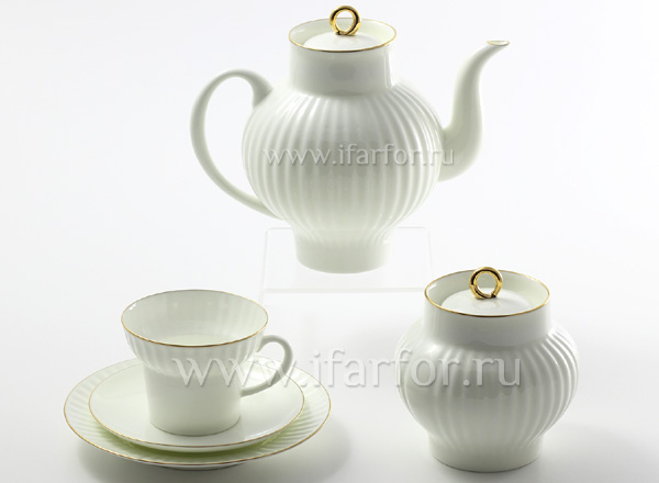 Tea Set Gold edging 2 6/20 Wave