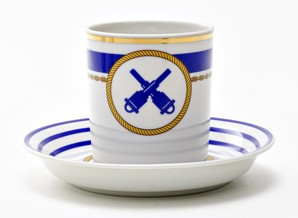 Cup and saucer tea Wardroom 6 Armorial