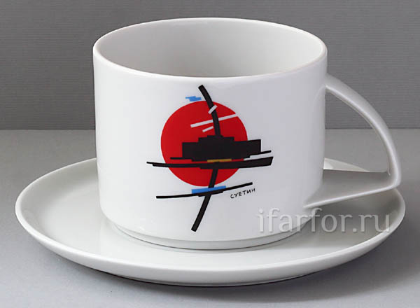 Чашка с блюдцем чайный Суетин Баланс