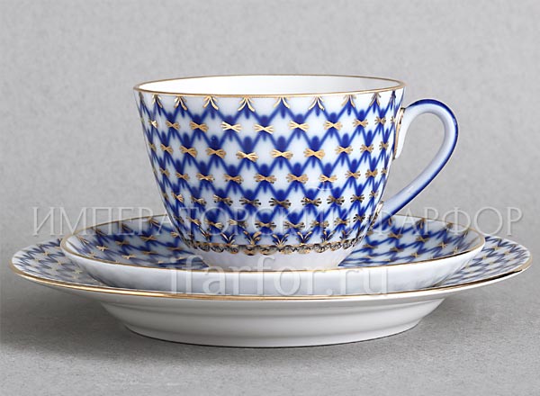 Комплект трехпредметный Кобальтовая сетка Весенняя