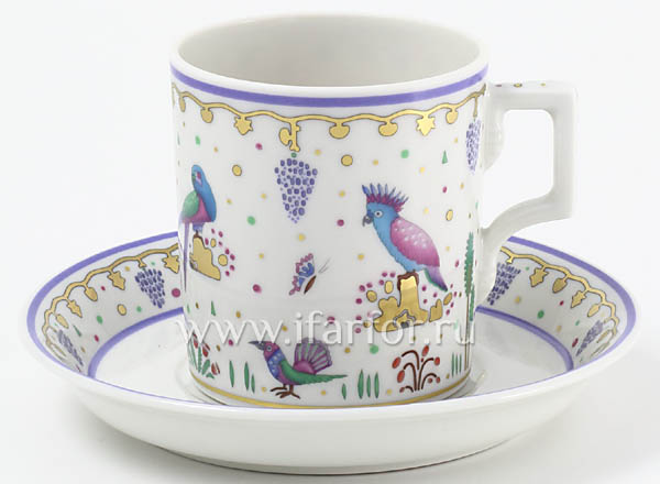 Чашка с блюдцем чайный Нескучный сад 2 Гербовая
