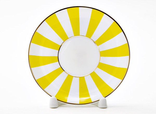 Блюдце кофейное Да и нет (желтый) Ландыш 2