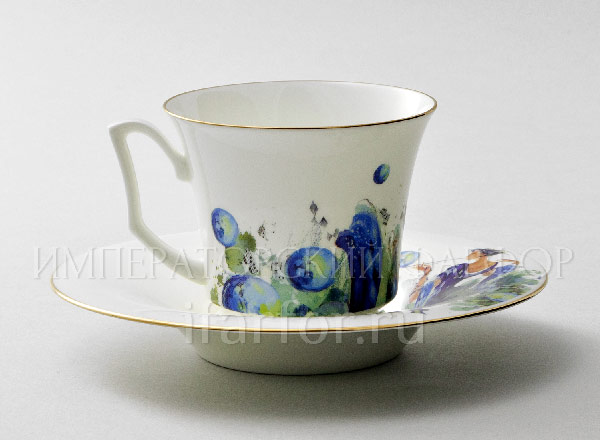 Чашка с блюдцем чайный Четыре сезона любви 5 Юлия
