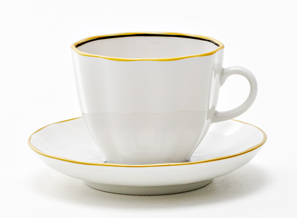 Чашка с блюдцем кофейная Художественная отводка 3 Тюльпан