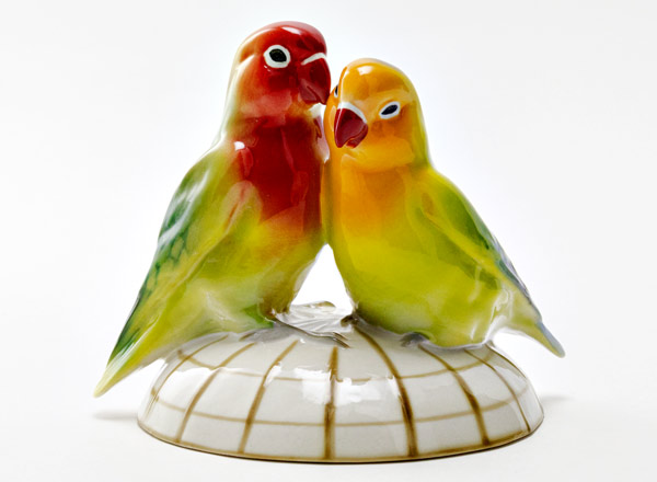 Sculpture Tropical lovebirds