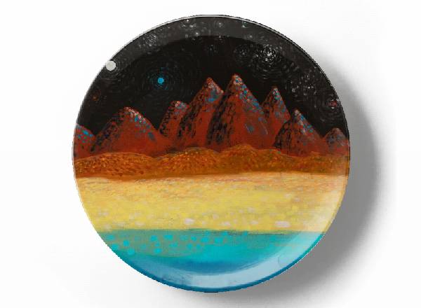 Декоративная тарелка Грег Ван Дайк Марсианский пейзаж