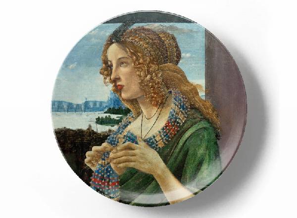 Декоративная тарелка Сандро Боттичелли Аллегорический портрет женщины Симонетта Веспуччи