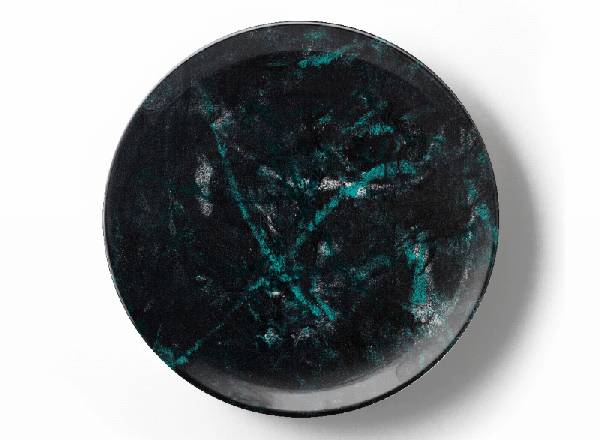 Декоративная тарелка Грег Ван Дайк Зеленая композиция 1