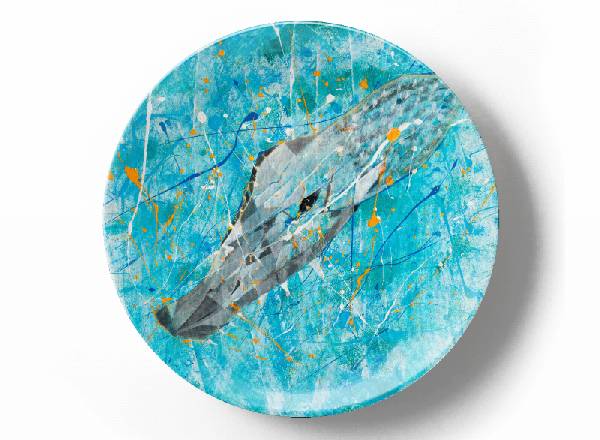 Декоративная тарелка Грег Ван Дайк Крокодил