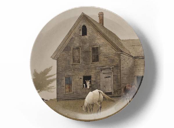 Декоративная тарелка Эндрю Уайет Открытый дом