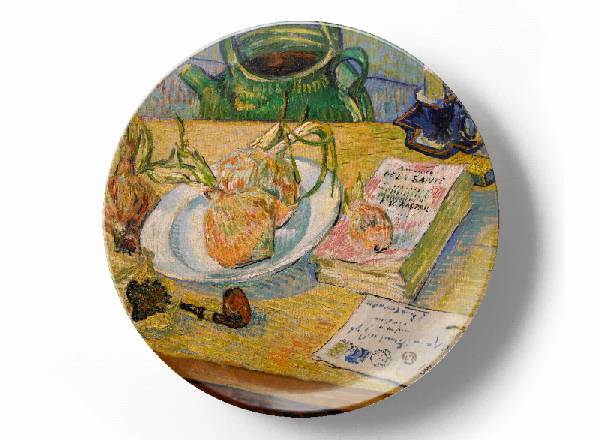 Декоративная тарелка Винсент Ван Гог Натюрморт тарелка с луком