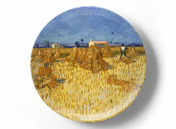 Декоративная тарелка Винсент Ван Гог Жатва в Провансе