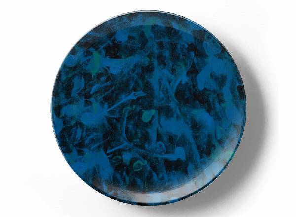 Декоративная тарелка Грег Ван Дайк Синяя композиция 8