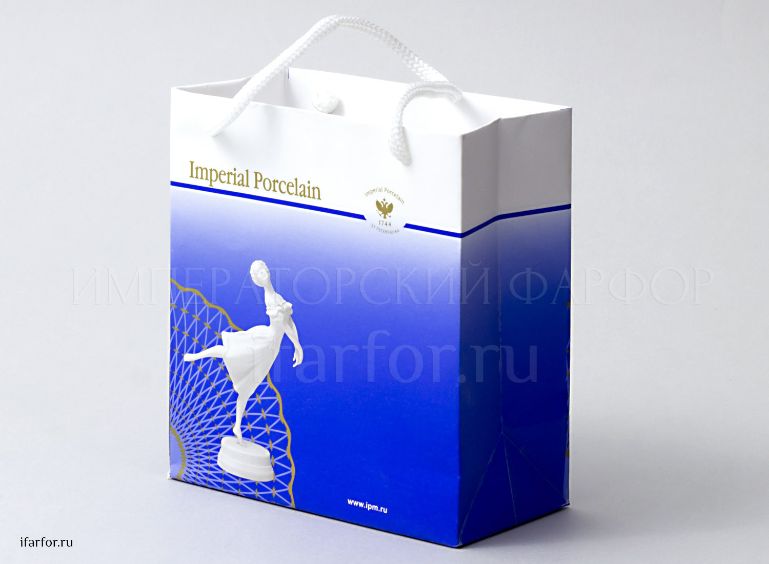 Бумажный пакет самый М - Р с балериной ИФЗ (12136)