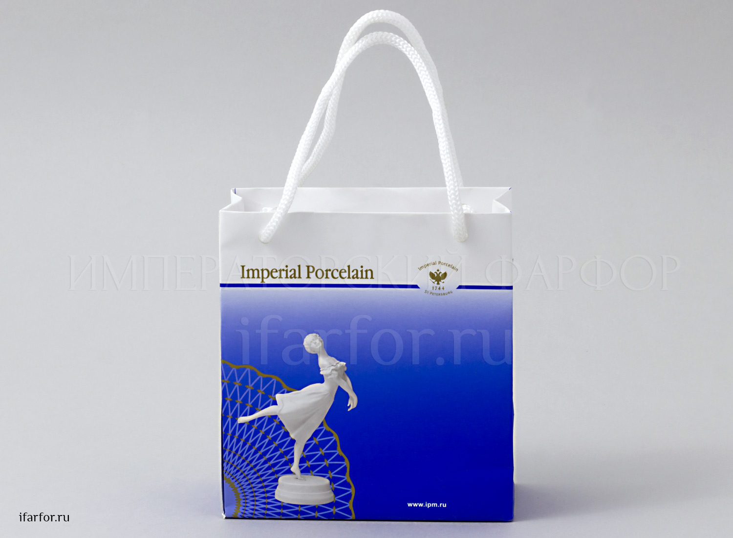 Бумажный пакет самый М - Р с балериной ИФЗ (12136)