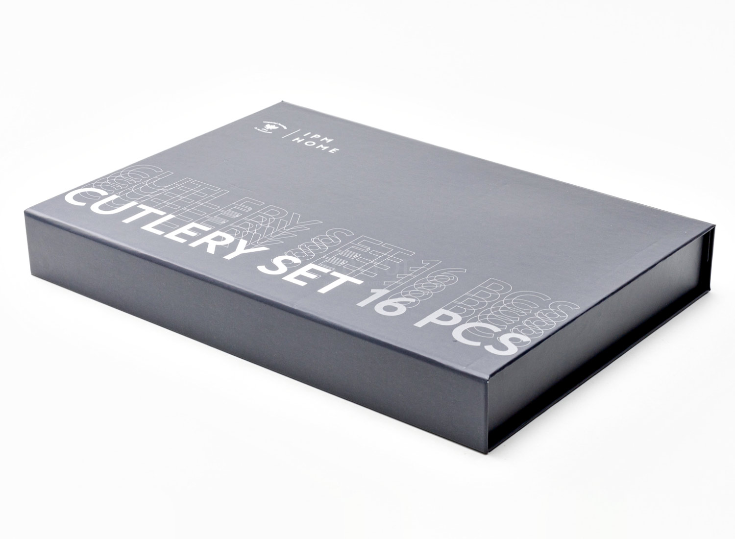 Набор столовых приборов в подарочной коробке «Matte black» 4/16
