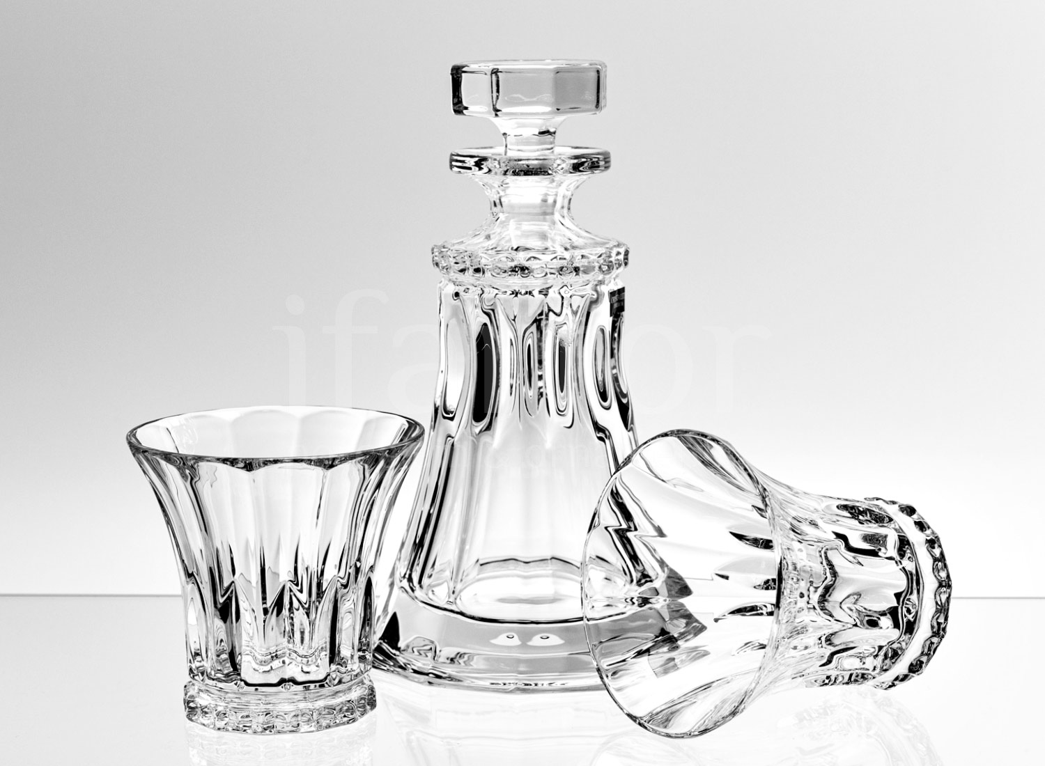 Набор для виски «Wellington» 2/3 Форма: Crystalite Bohemia. Хрустальное стекло. 300 мм.